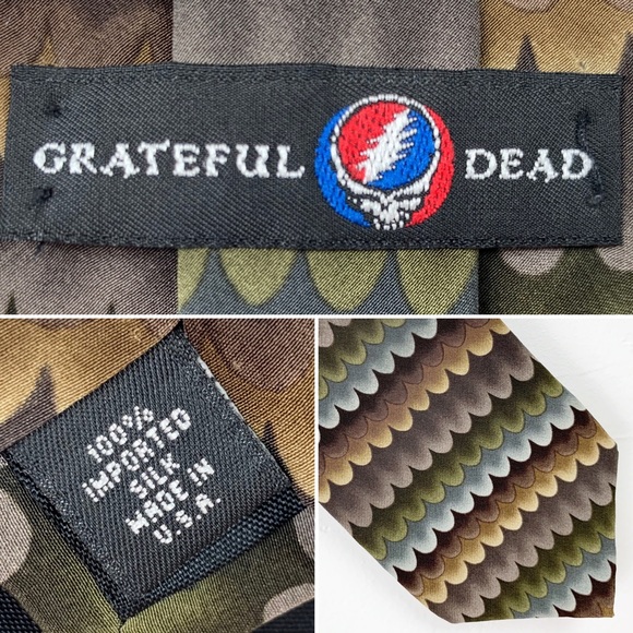 VINTAGE GRATEFUL DEAD Silk Tie - Alligator 4th Set - Picture 5 of 5